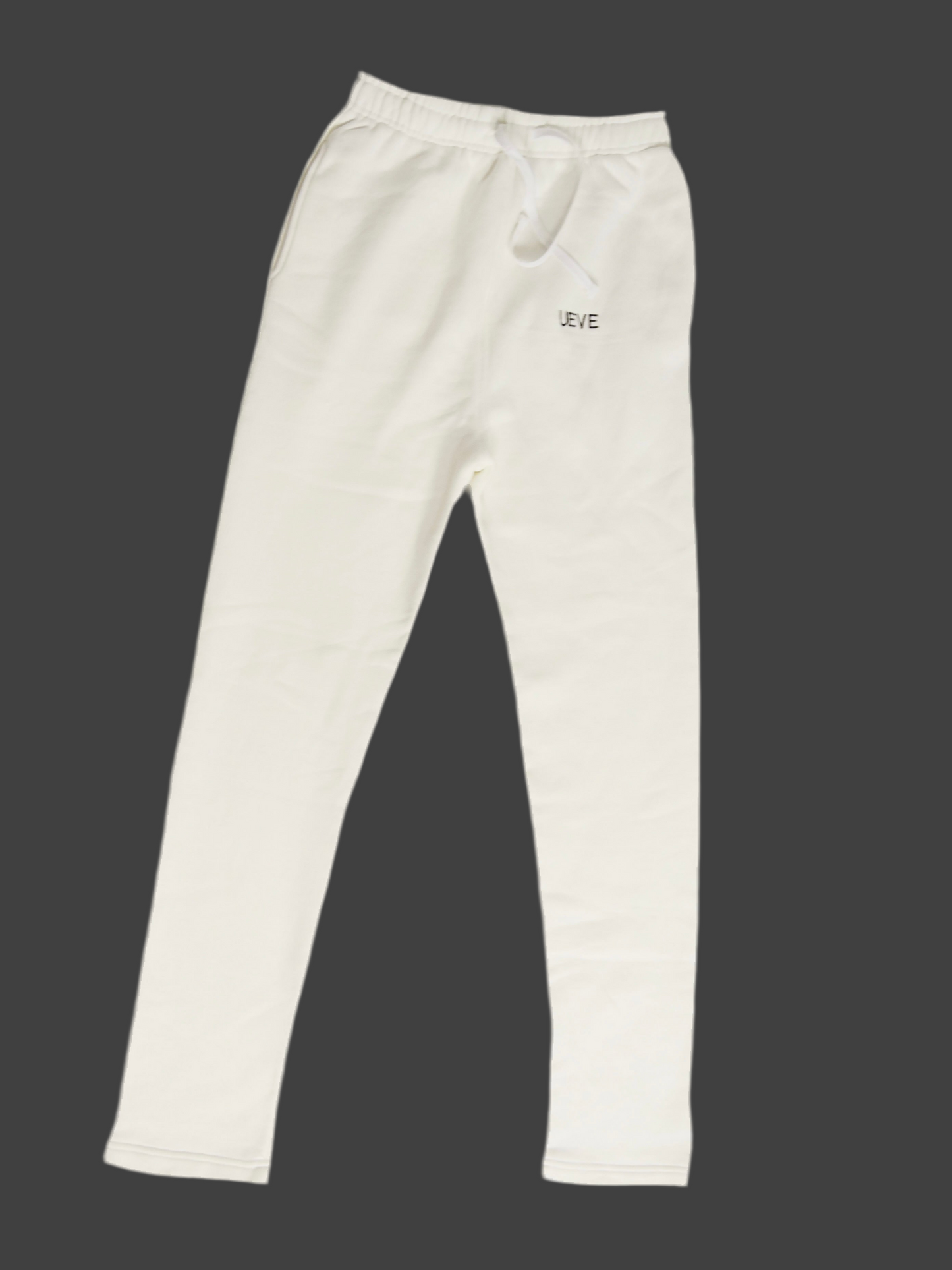 White fleece Sweatpant