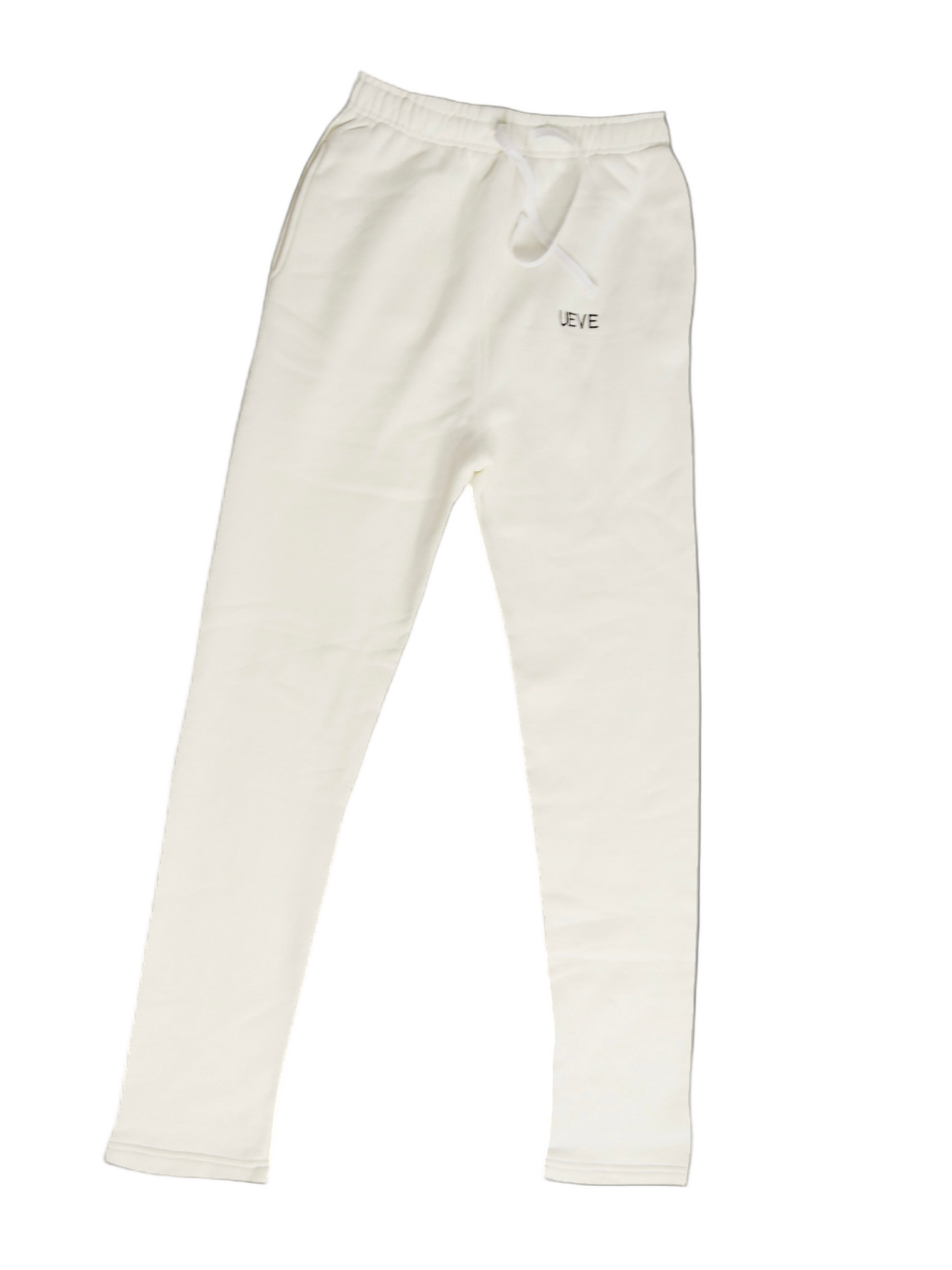 White fleece Sweatpant